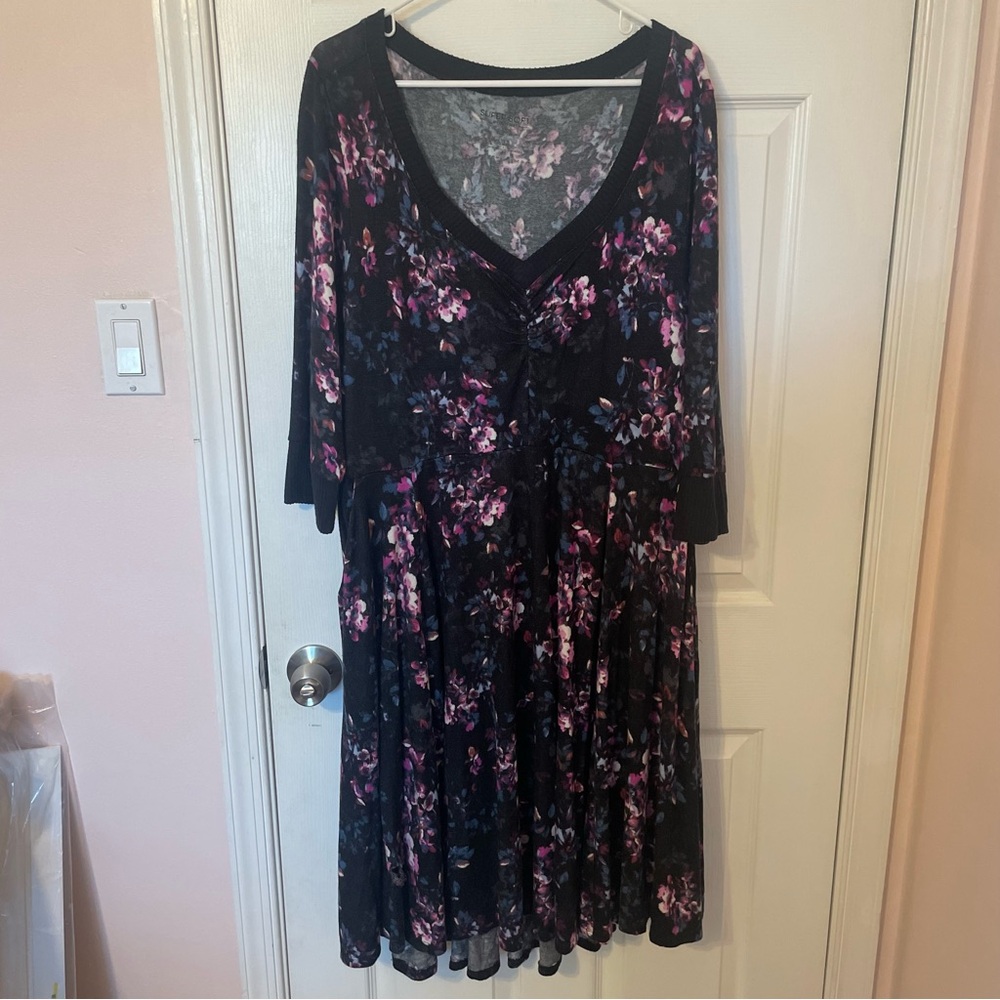 Torrid Super Soft Plush Floral Dress - Picture 1 of 10